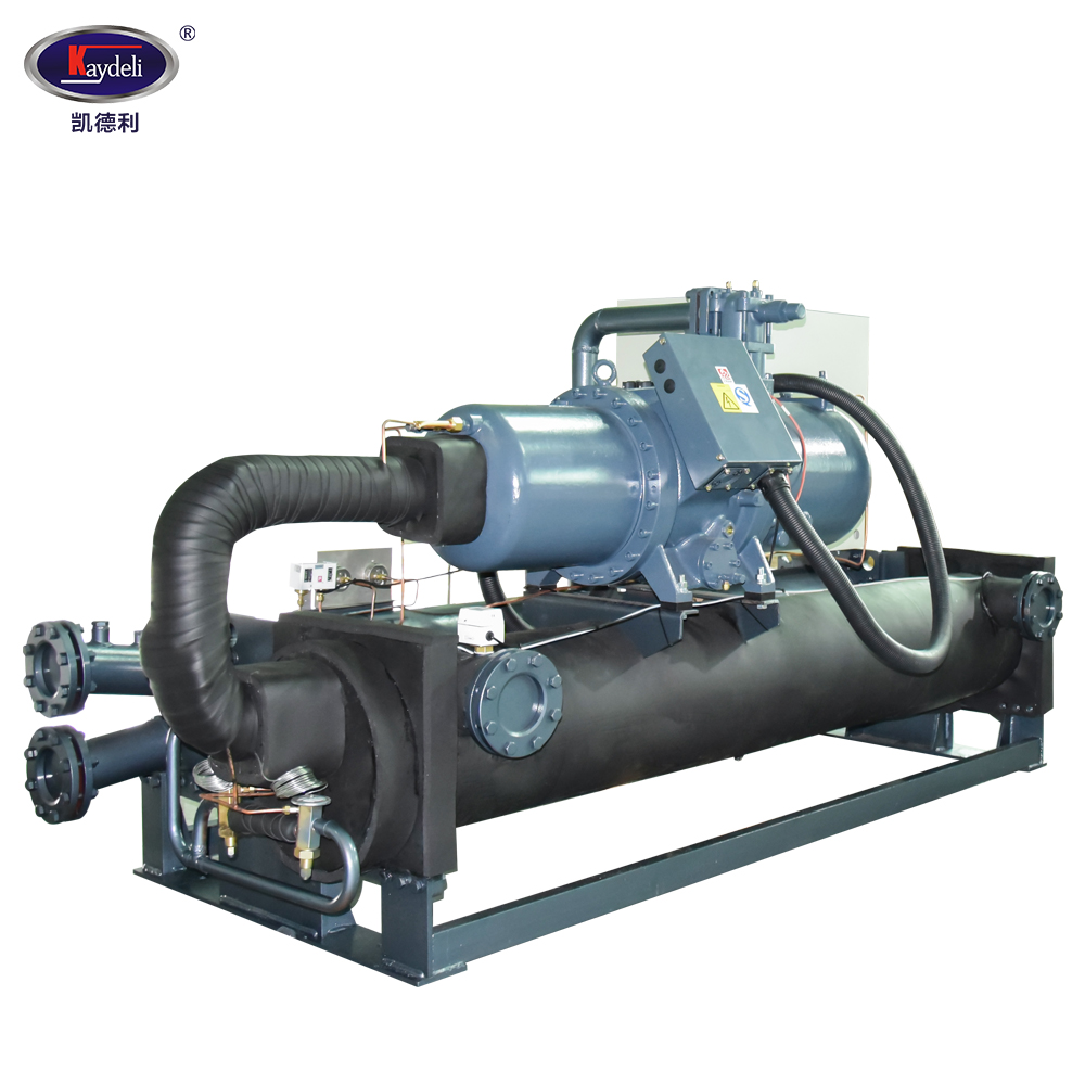 Kaydeli Screw 300kw industrial chiller with120 kw water rotary air compressor