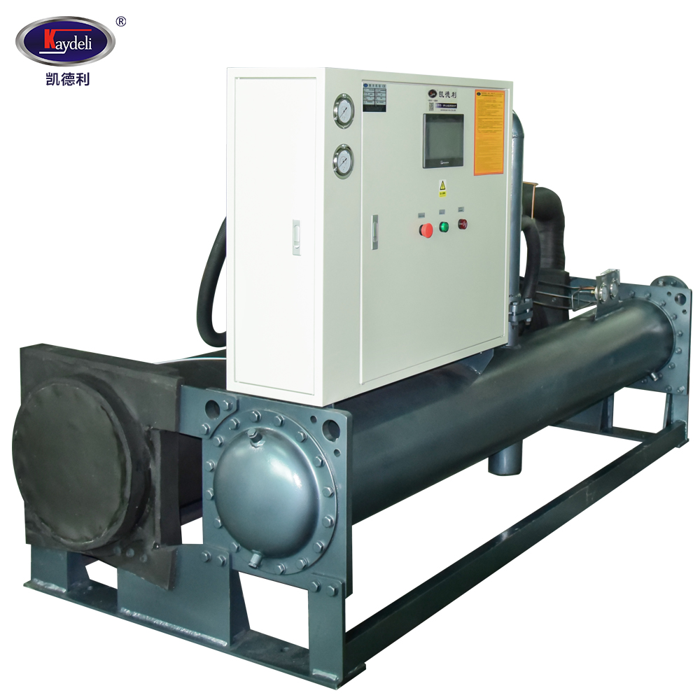 Kaydeli Screw 300kw industrial chiller with120 kw water rotary air compressor