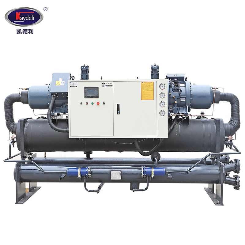 Manufacturer 200hp customized 30ton ~ 200 ton screw industrial water cooled chiller 