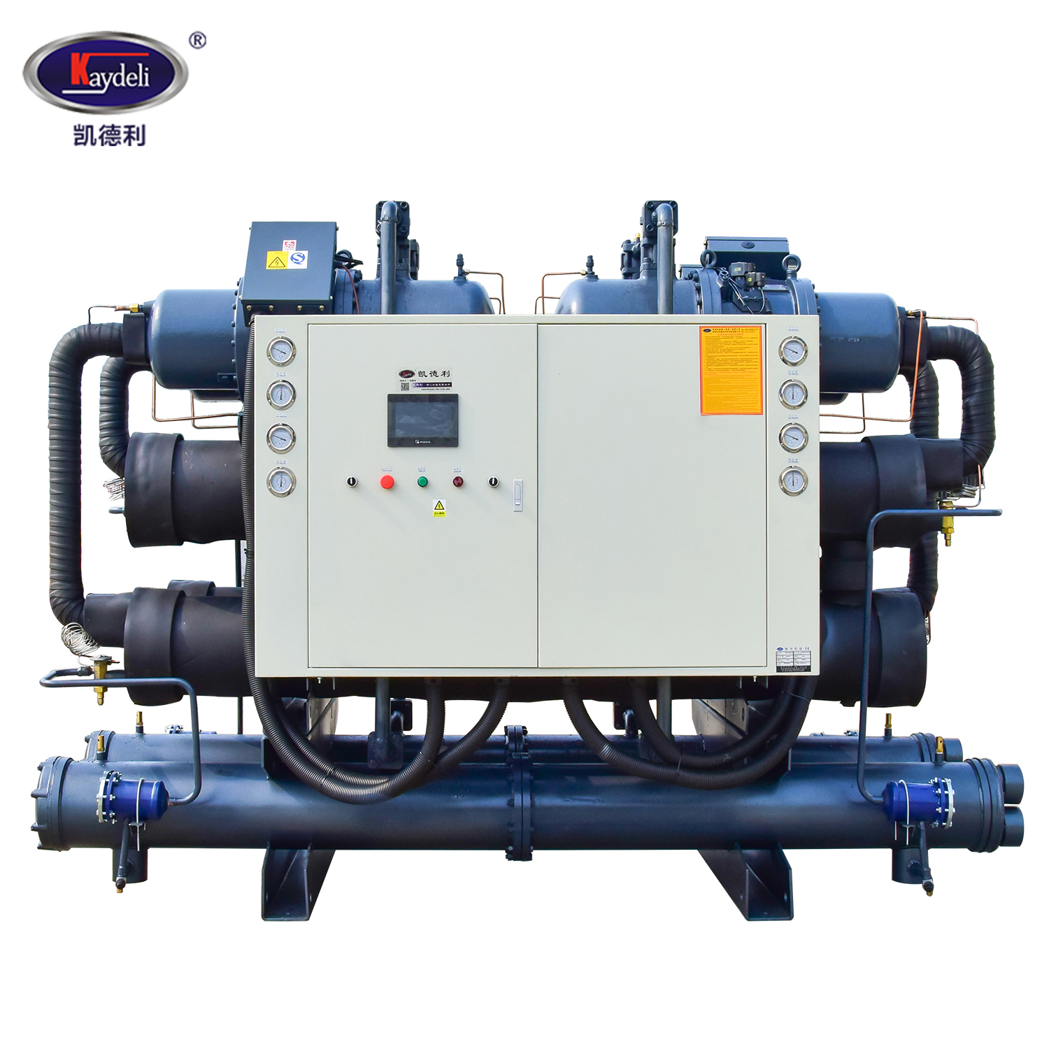 640hp 520ton 520Rt Water Cooled Screw Compressor Chiller For Anodizing  In Building
