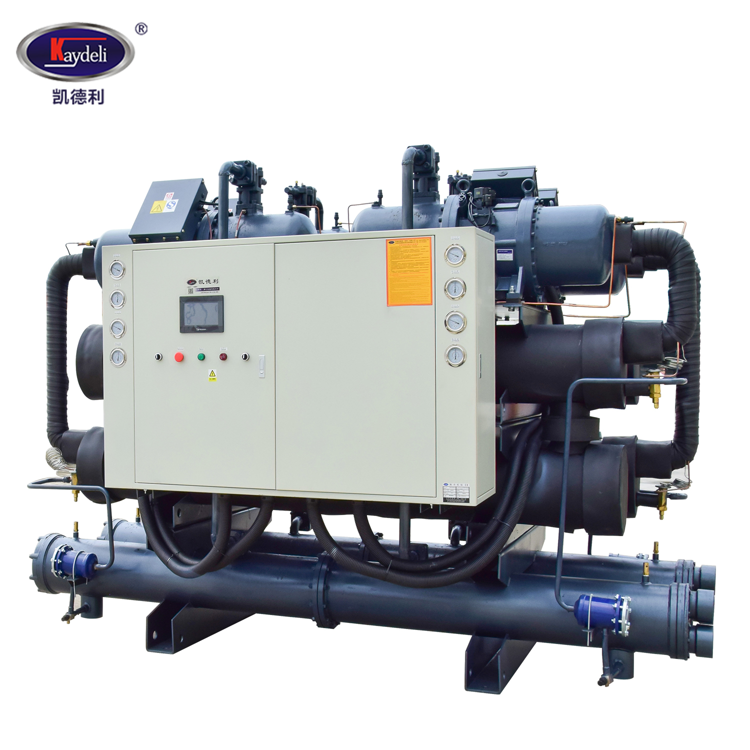 720hp 600ton 600Rt Water Cooled Screw Chiller Industrial For Hydroponics