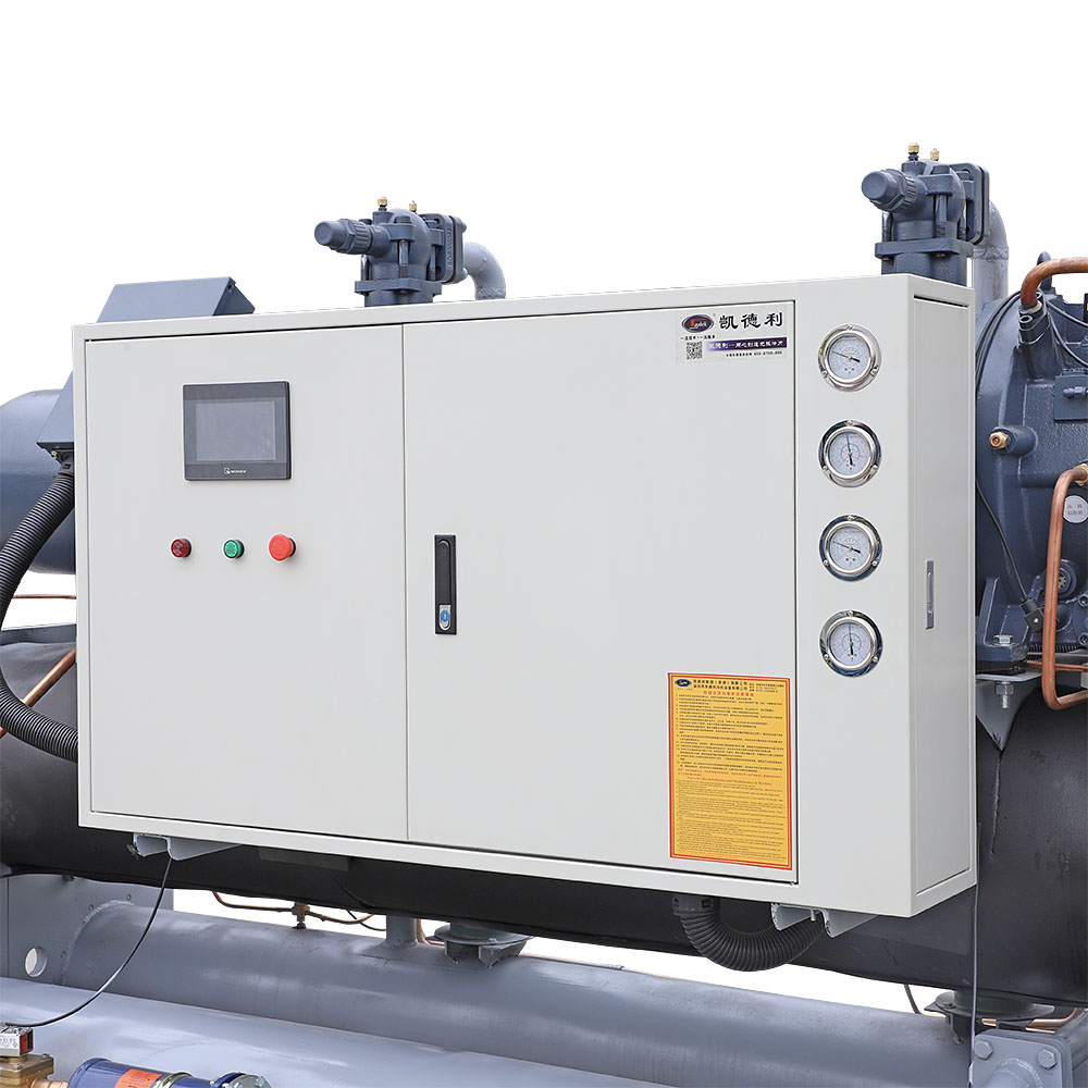 Low temperature -20°C water cooled glycol chiller unit